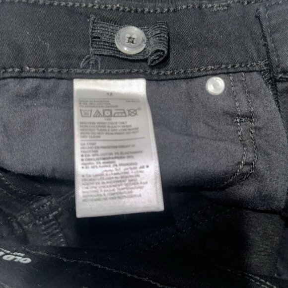 Old Navy Boys Karate Slim Black Stretch Jeans Size 12 Built-In Tough Durable Den - Picture 5 of 8